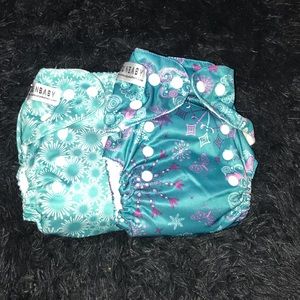 2 cloth diapers